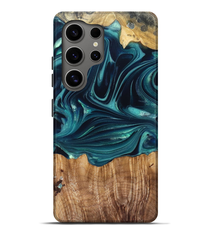 Galaxy S25 Ultra Wood Live Edge Phone Case - Tammi (Green, 822973)