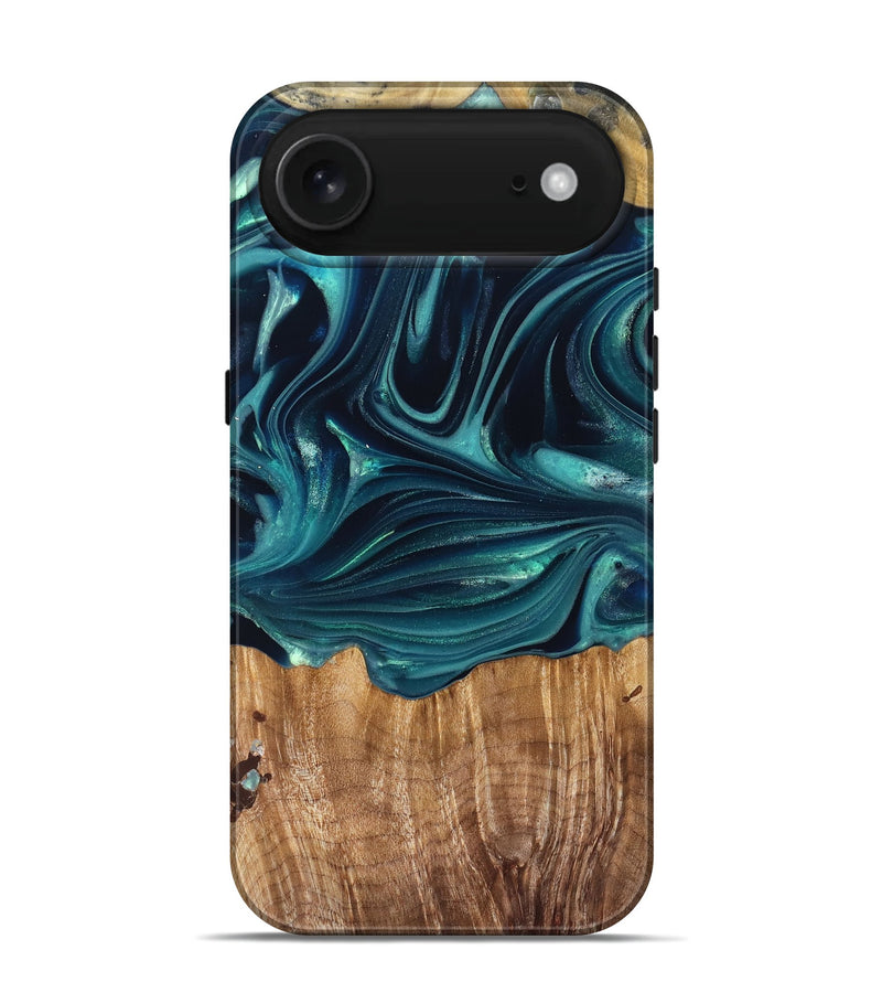 iPhone 17 Air Wood Live Edge Phone Case - Tammi (Green, 822973)