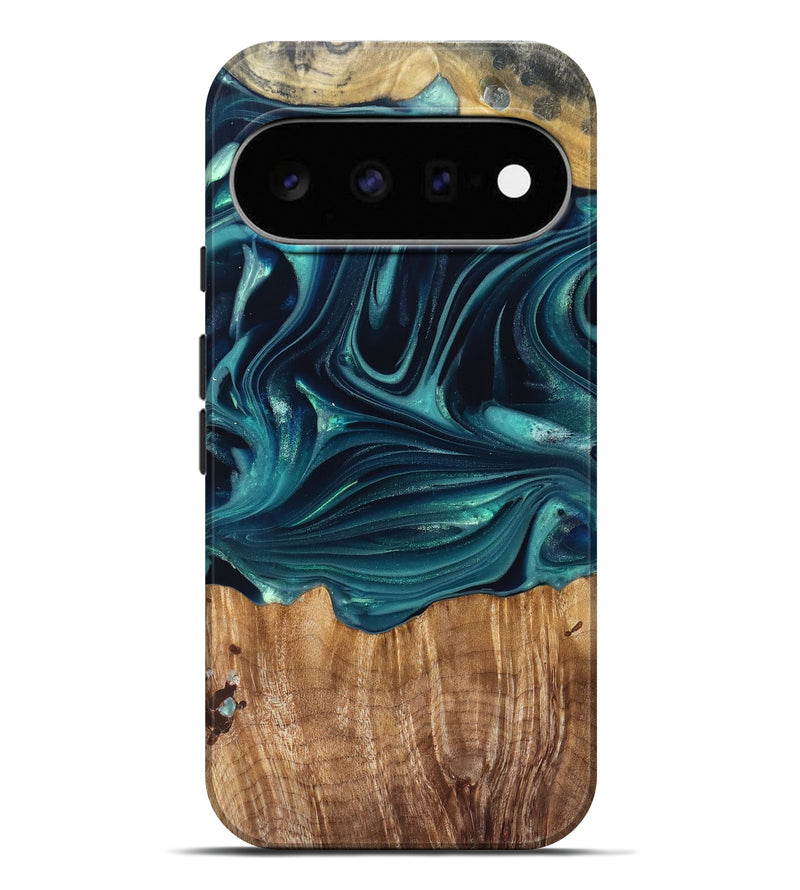Pixel 11 Pro XL Wood Live Edge Phone Case - Tammi (Green, 822973)