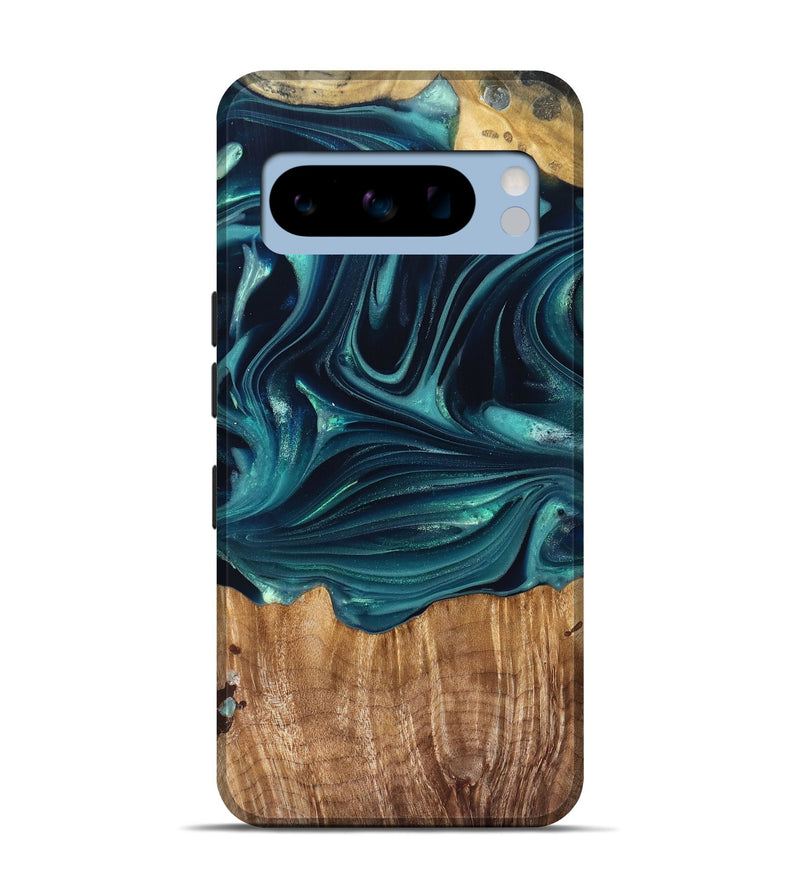 Pixel 8 Pro Wood Live Edge Phone Case - Tammi (Green, 822973)