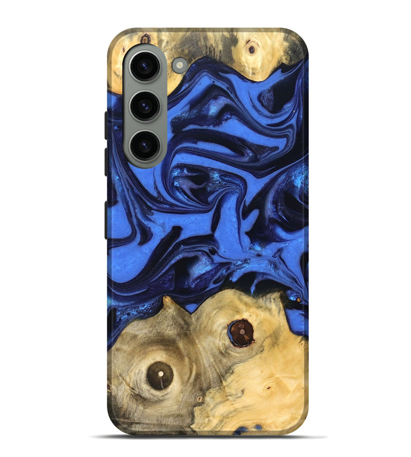 Galaxy S23 Plus Wood Live Edge Phone Case - Jo (Blue, 822975)