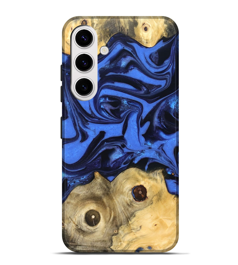 Galaxy S25 Plus Wood Live Edge Phone Case - Jo (Blue, 822975)