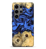 Galaxy S25 Ultra Wood Live Edge Phone Case - Jo (Blue, 822975)