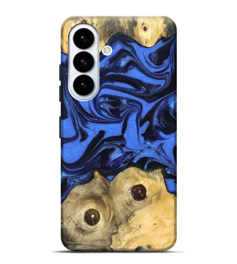 Galaxy S26 Plus Wood Live Edge Phone Case - Jo (Blue, 822975)