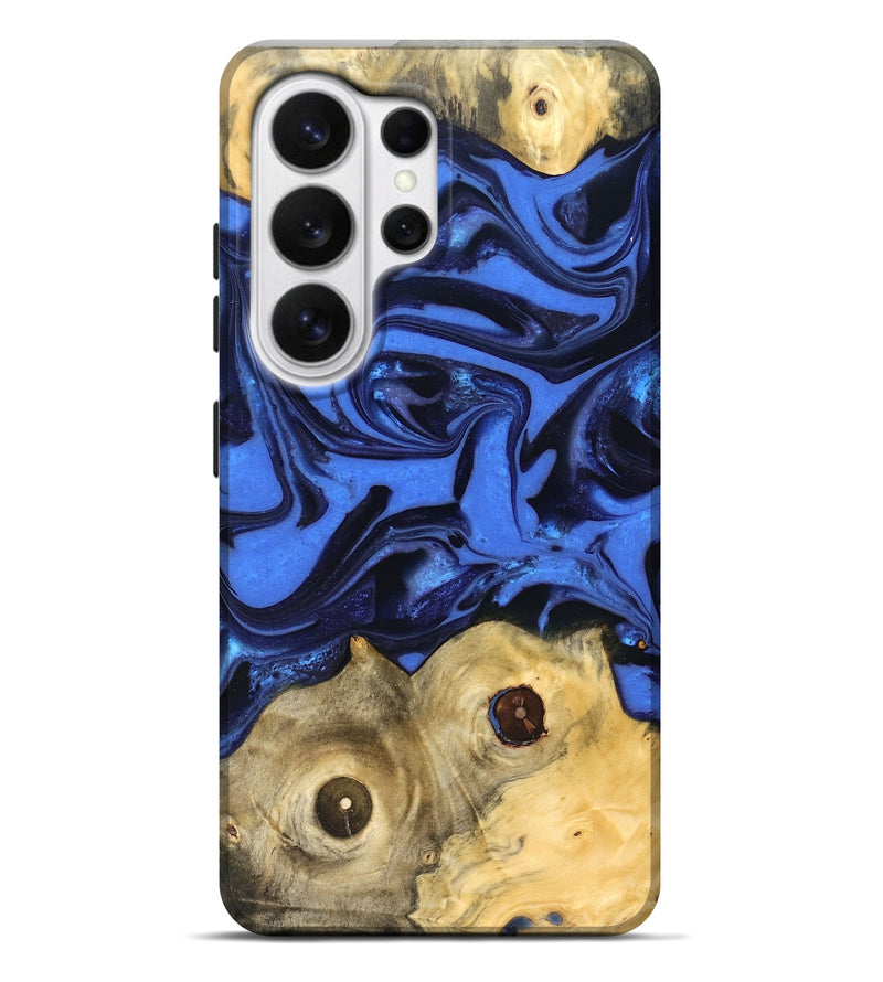 Galaxy S26 Ultra Wood Live Edge Phone Case - Jo (Blue, 822975)