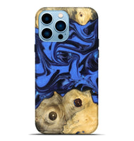 iPhone 14 Pro Max Wood Live Edge Phone Case - Jo (Blue, 822975)