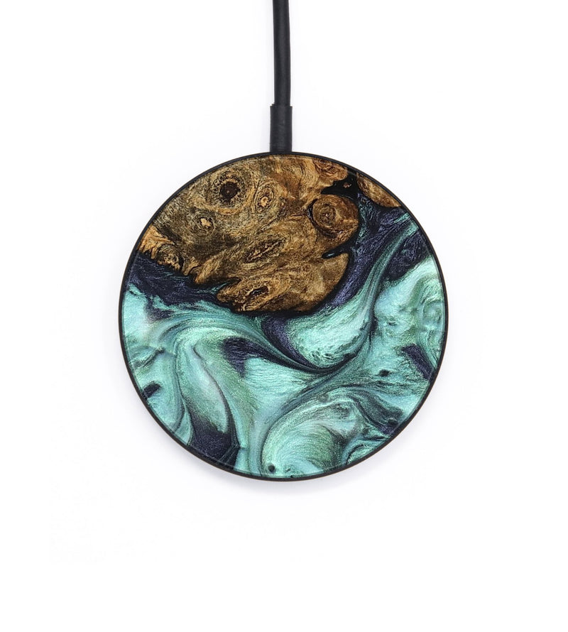 Circle Wood Wireless Charger - Karyme (Green, 822984)