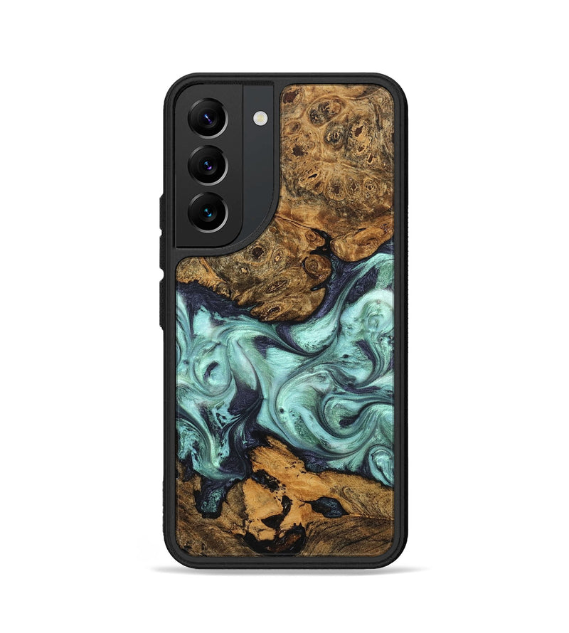 Galaxy S22 Wood Phone Case - Karyme (Green, 822984)