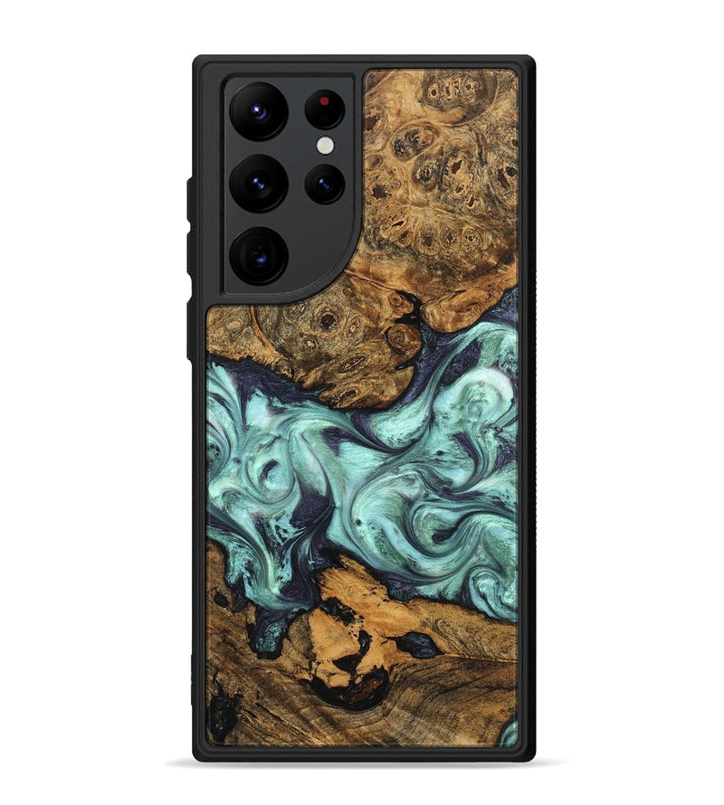 Galaxy S22 Ultra Wood Phone Case - Karyme (Green, 822984)