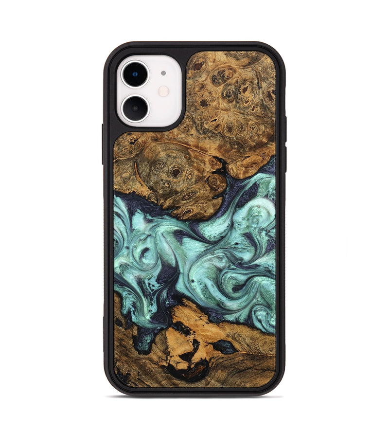 iPhone 11 Wood Phone Case - Karyme (Green, 822984)