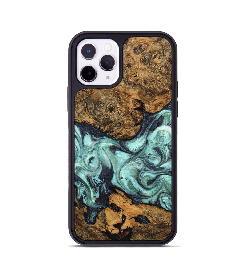 iPhone 11 Pro Wood Phone Case - Karyme (Green, 822984)