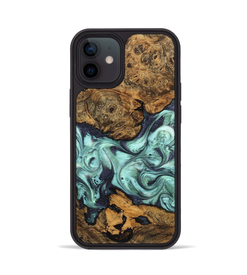 iPhone 12 Wood Phone Case - Karyme (Green, 822984)