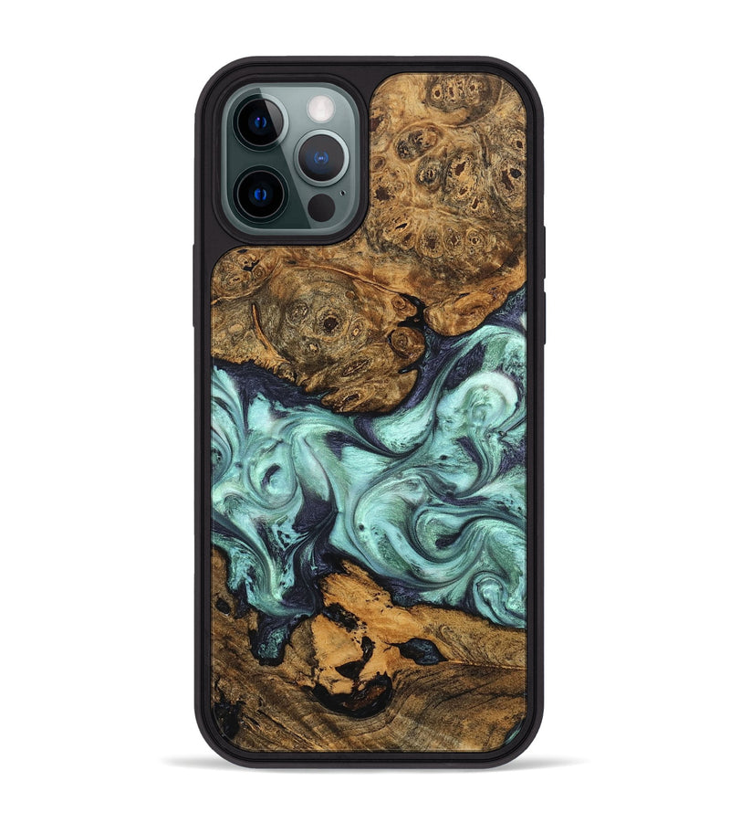 iPhone 12 Pro Max Wood Phone Case - Karyme (Green, 822984)