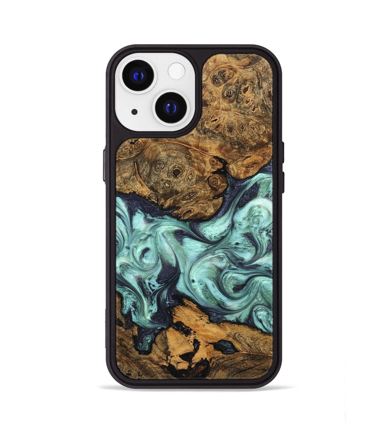iPhone 13 Wood Phone Case - Karyme (Green, 822984)