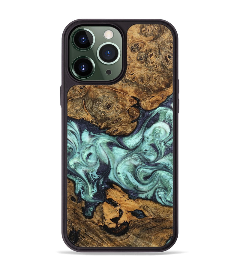 iPhone 13 Pro Max Wood Phone Case - Karyme (Green, 822984)