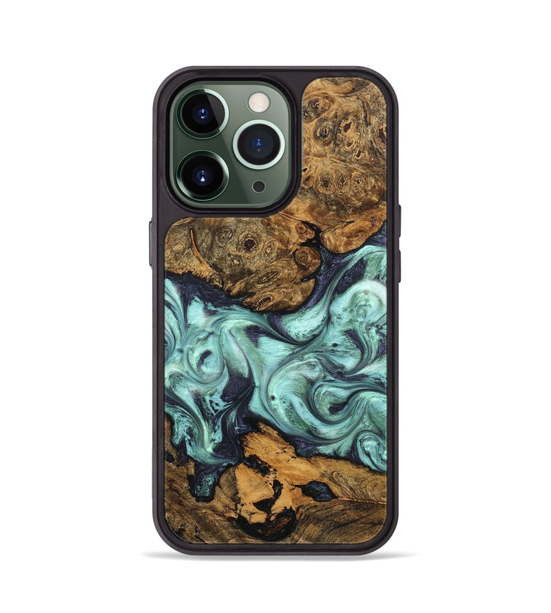 iPhone 13 Pro Wood Phone Case - Karyme (Green, 822984)