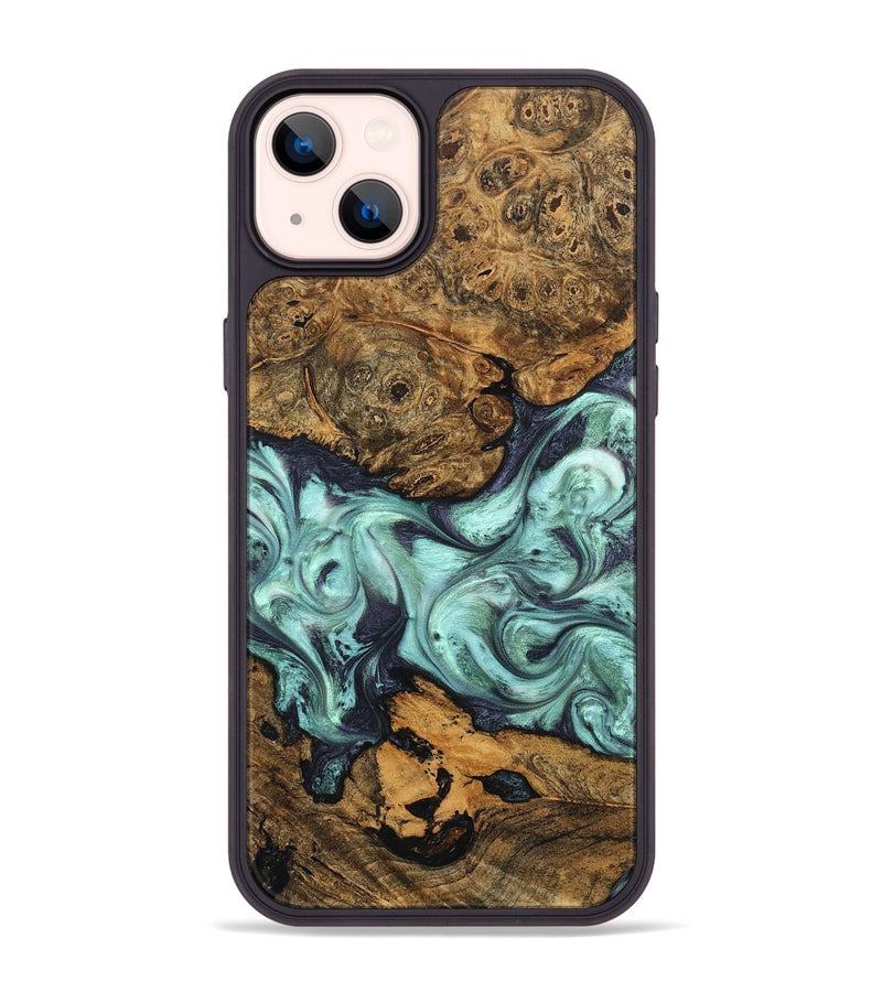 iPhone 14 Plus Wood Phone Case - Karyme (Green, 822984)