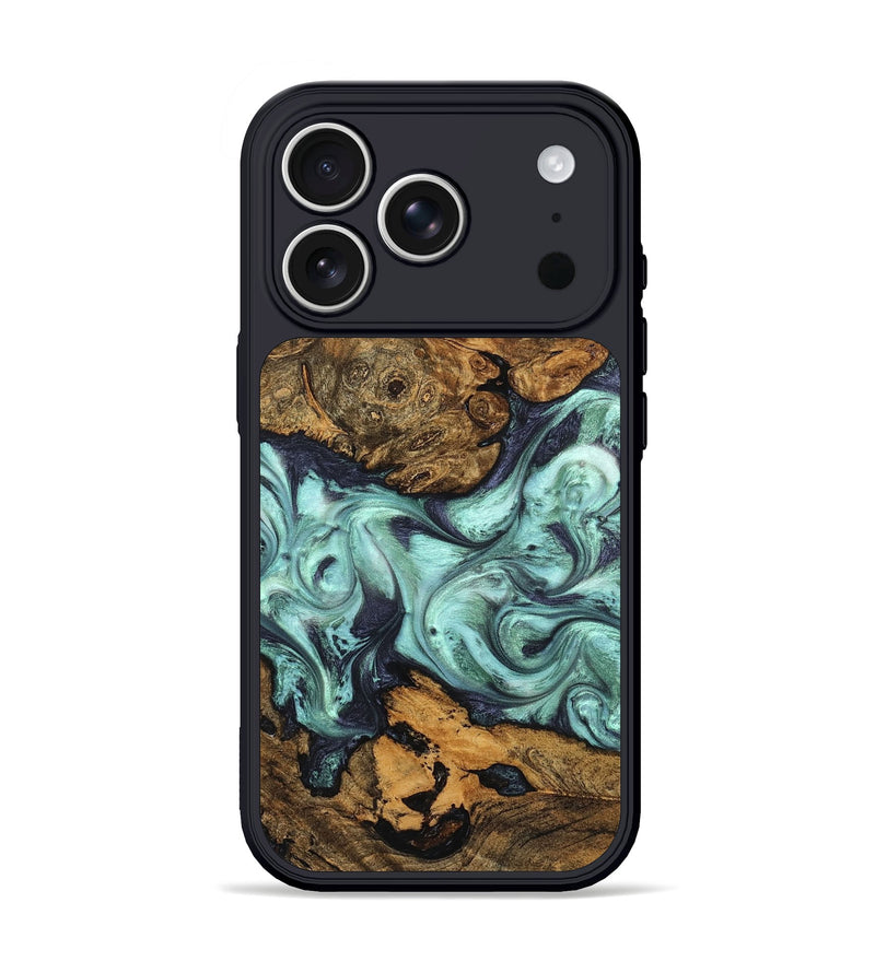 iPhone 17 Pro Wood Phone Case - Karyme (Green, 822984)
