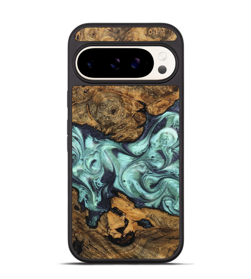 Pixel 9 Pro Wood Phone Case - Karyme (Green, 822984)