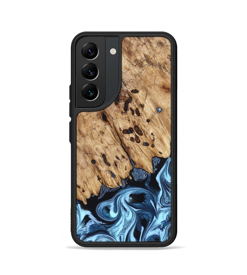 Galaxy S22 Wood Phone Case - Jesiah (Blue, 822994)