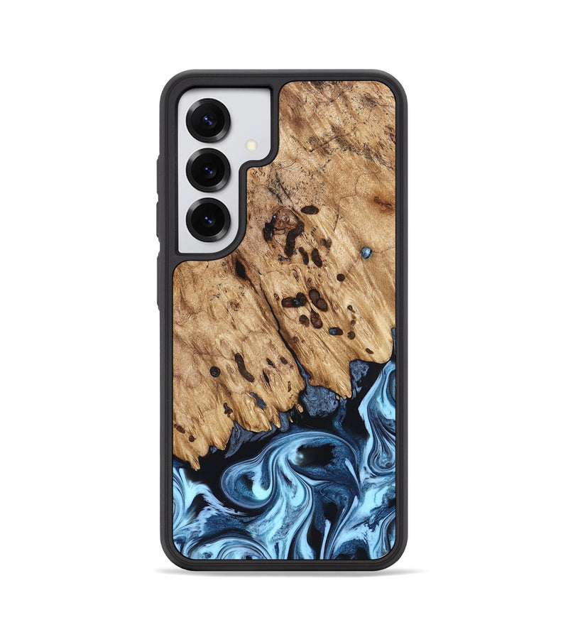 Galaxy S25 Wood Phone Case - Jesiah (Blue, 822994)