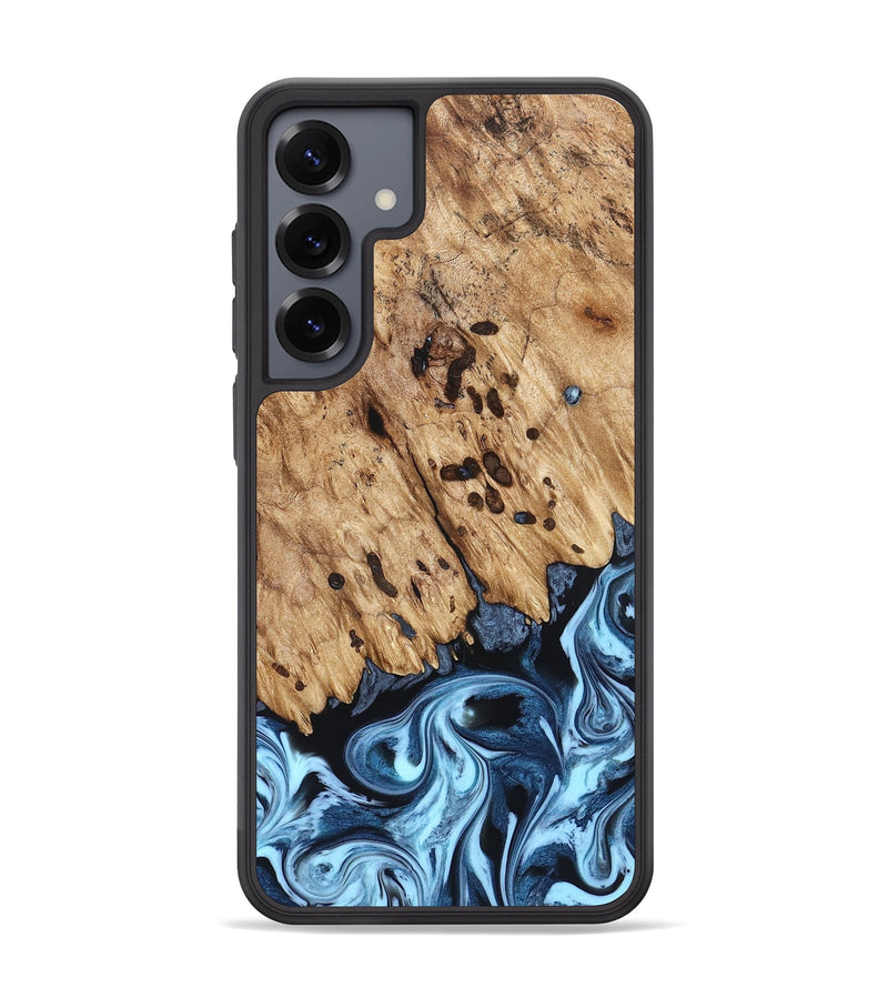 Galaxy S25 Plus Wood Phone Case - Jesiah (Blue, 822994)