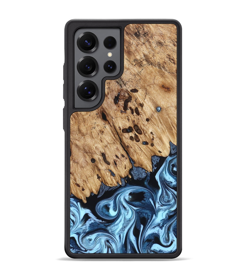 Galaxy S25 Ultra Wood Phone Case - Jesiah (Blue, 822994)