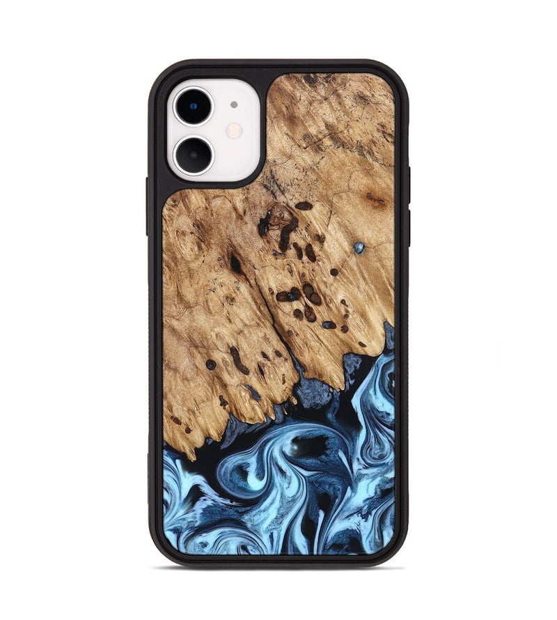 iPhone 11 Wood Phone Case - Jesiah (Blue, 822994)