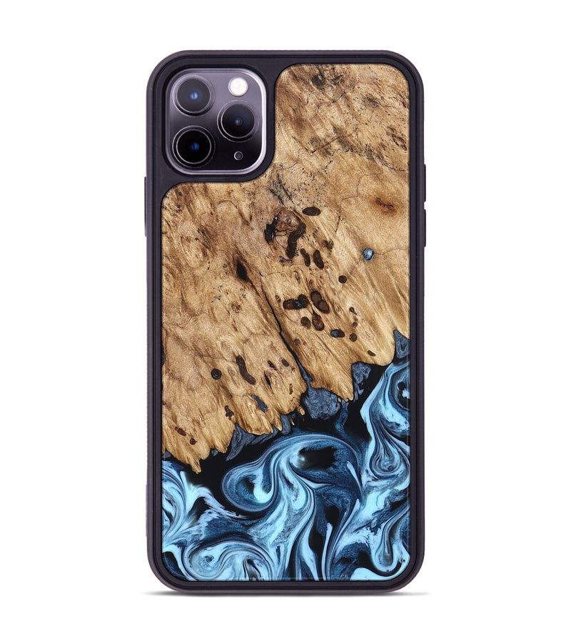iPhone 11 Pro Max Wood Phone Case - Jesiah (Blue, 822994)