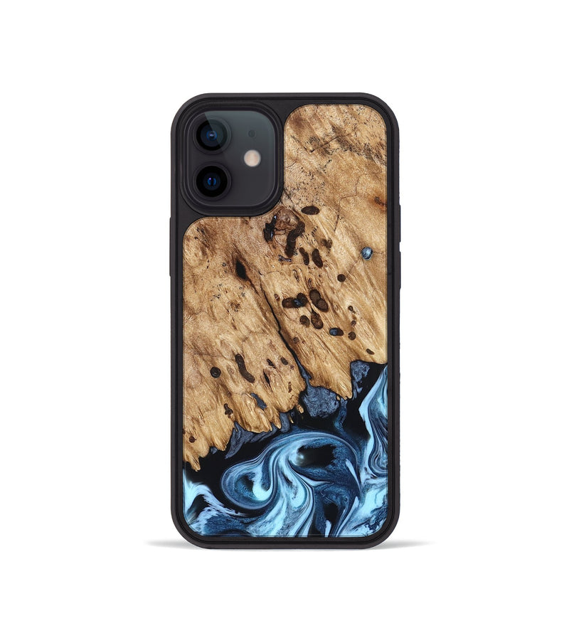 iPhone 12 mini Wood Phone Case - Jesiah (Blue, 822994)
