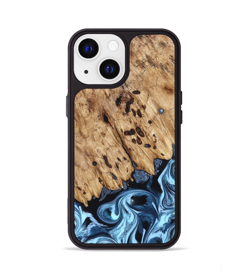 iPhone 13 Wood Phone Case - Jesiah (Blue, 822994)