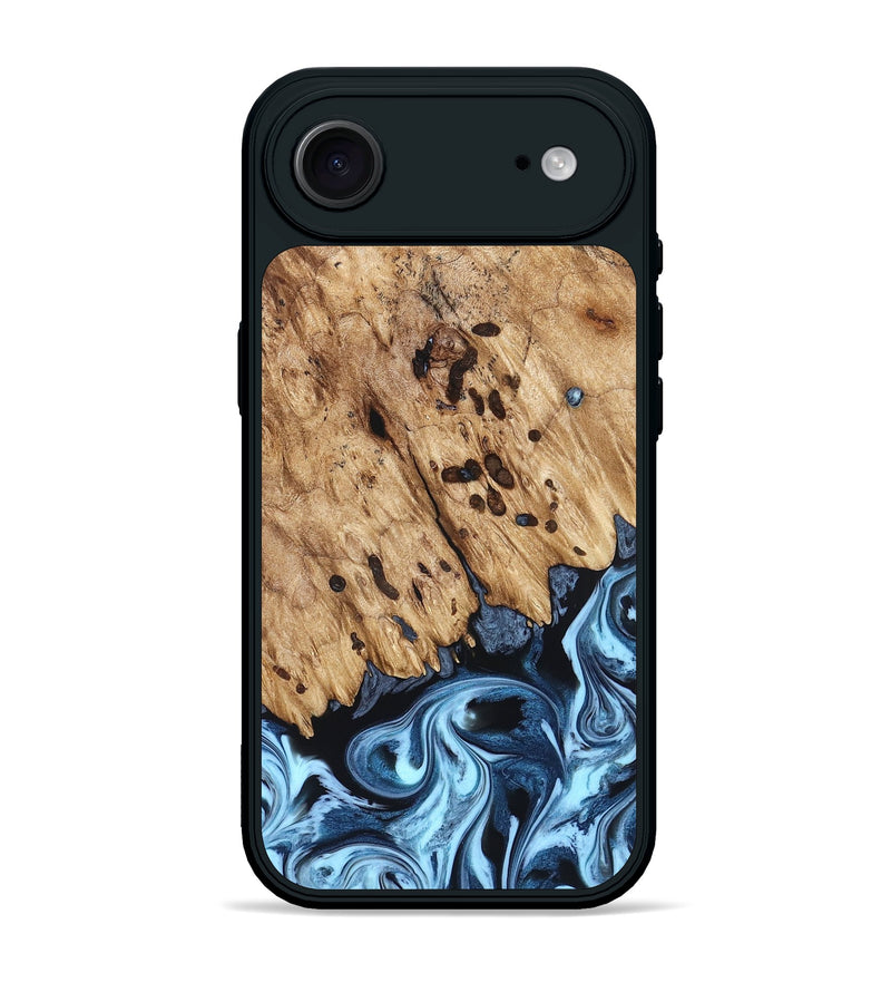 iPhone 17 Air Wood Phone Case - Jesiah (Blue, 822994)