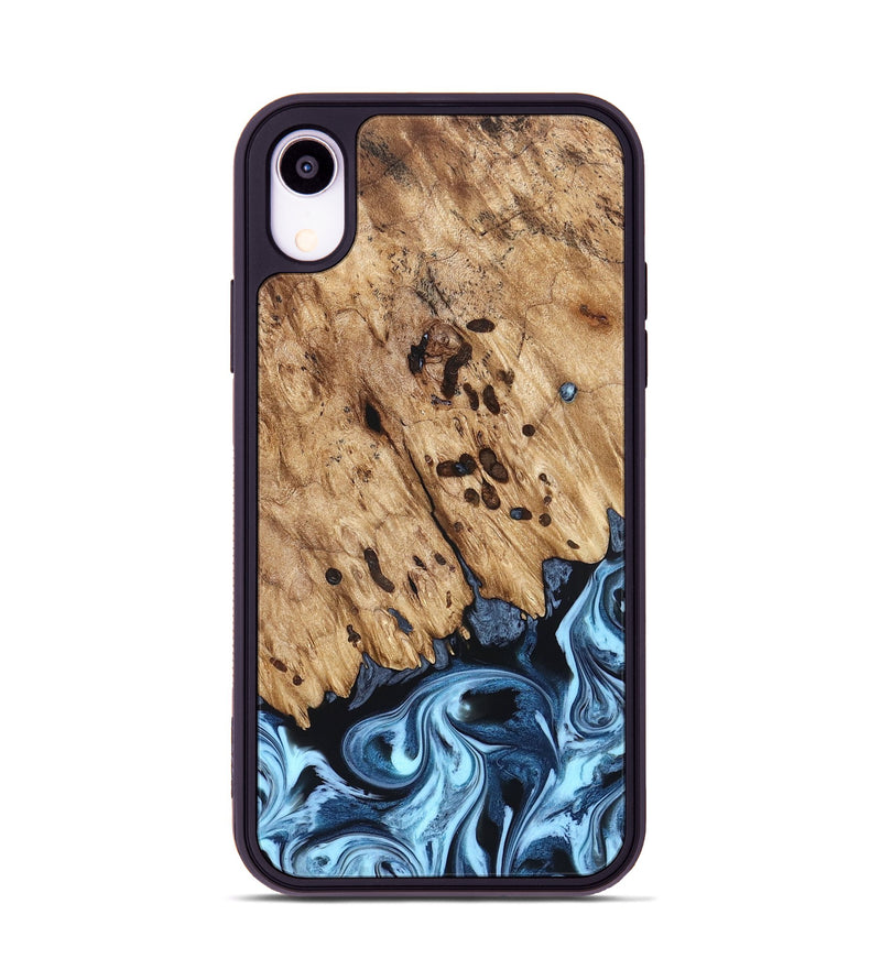 iPhone Xr Wood Phone Case - Jesiah (Blue, 822994)