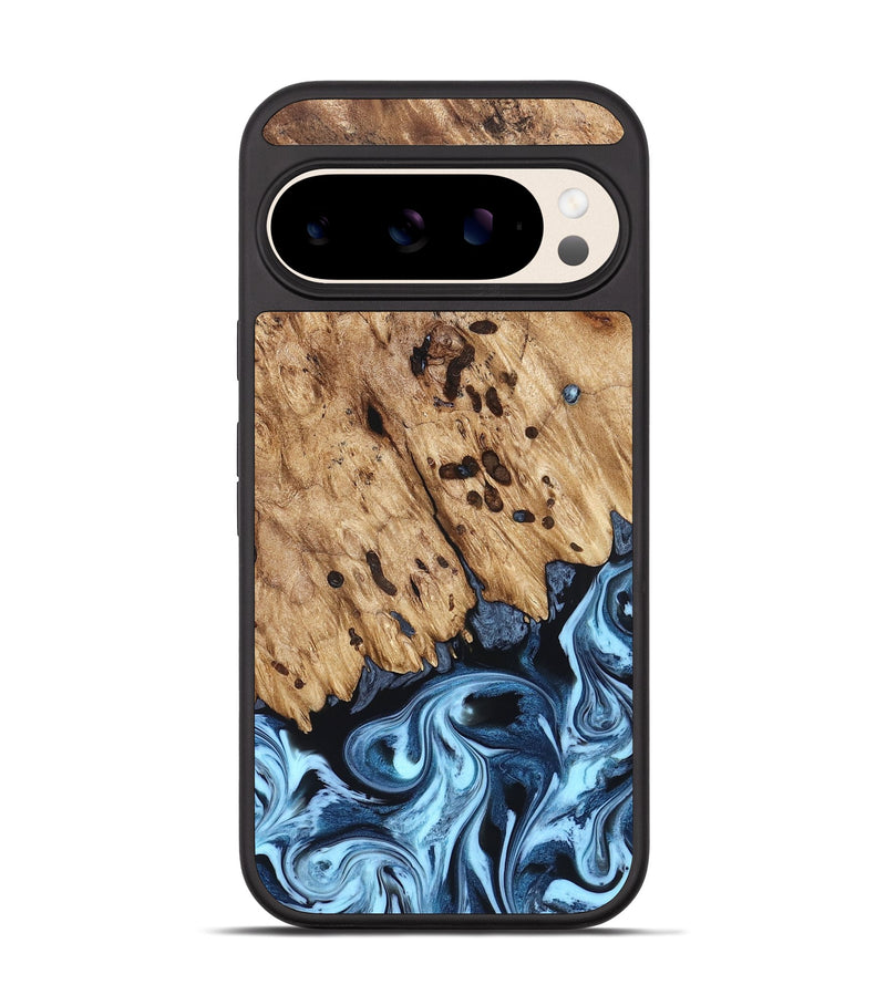 Pixel 10 Wood Phone Case - Jesiah (Blue, 822994)