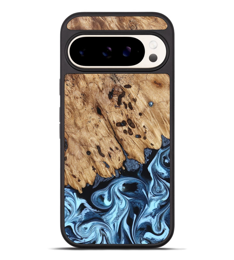 Pixel 9 Pro XL Wood Phone Case - Jesiah (Blue, 822994)