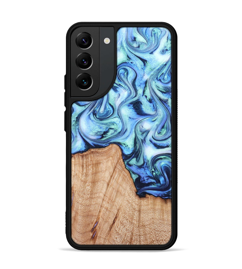 Galaxy S22 Plus Wood Phone Case - Myles (Blue, 822995)