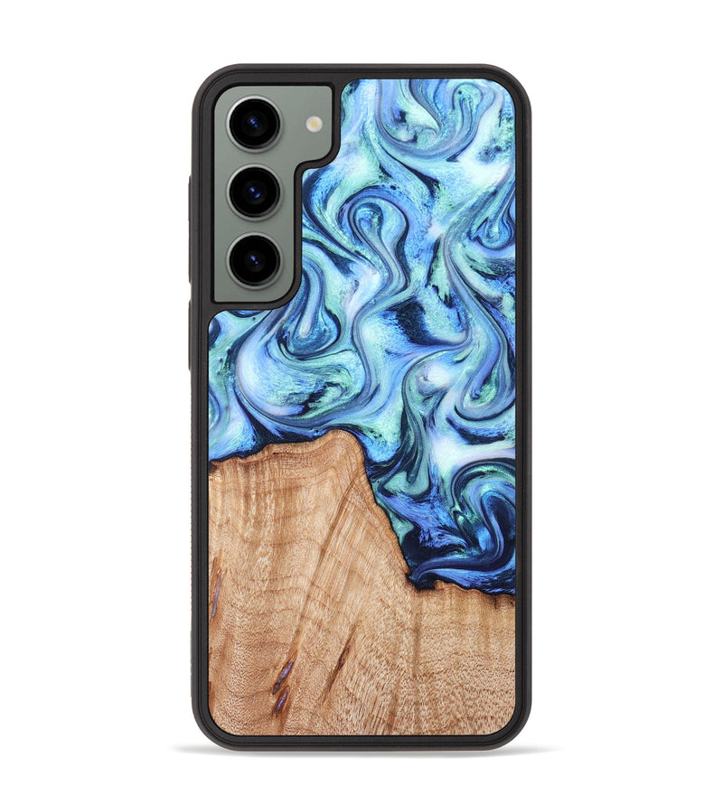 Galaxy S23 Plus Wood Phone Case - Myles (Blue, 822995)