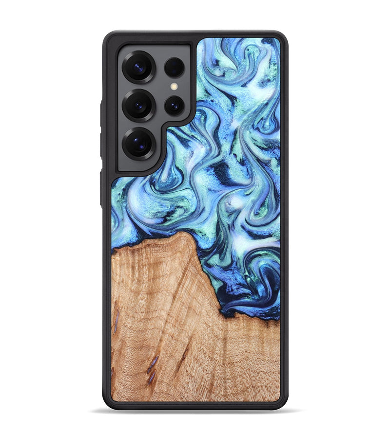Galaxy S25 Ultra Wood Phone Case - Myles (Blue, 822995)