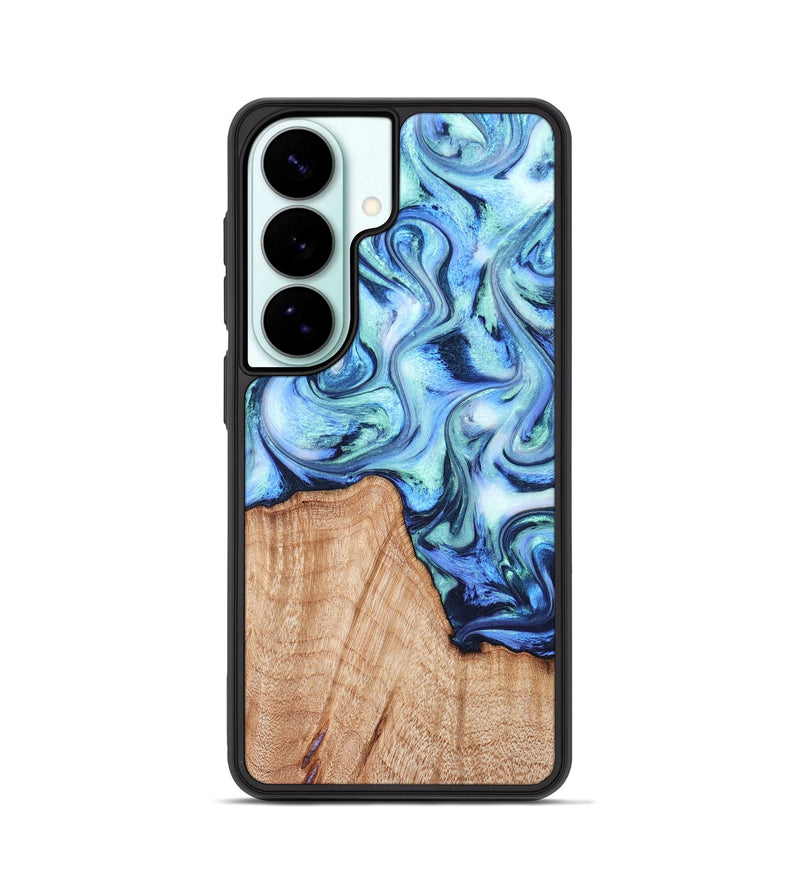 Galaxy S26 Wood Phone Case - Myles (Blue, 822995)