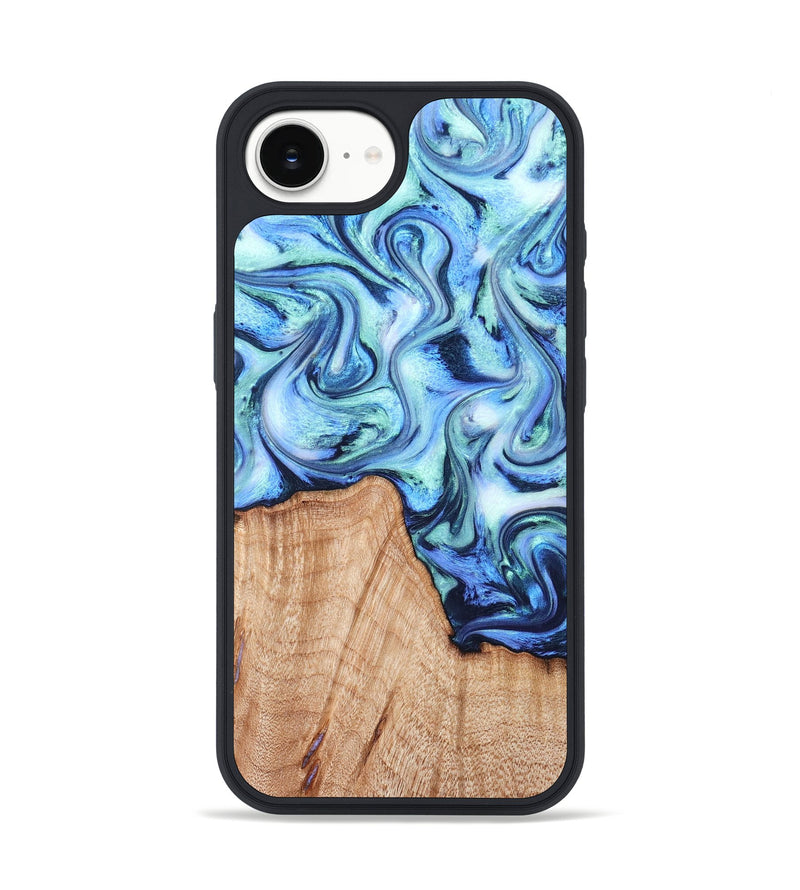 iPhone 17e Wood Phone Case - Myles (Blue, 822995)