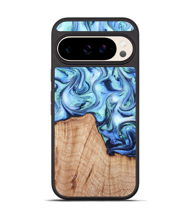 Pixel 10 Wood Phone Case - Myles (Blue, 822995)