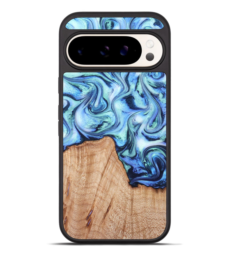 Pixel 10 Pro XL Wood Phone Case - Myles (Blue, 822995)