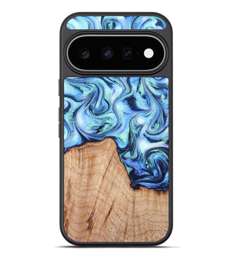 Pixel 11 Pro XL Wood Phone Case - Myles (Blue, 822995)