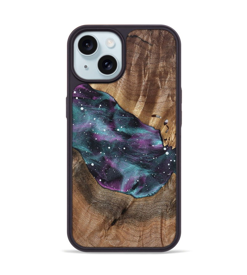 iPhone 15 Wood Phone Case - Latosha (Cosmos, 823030)