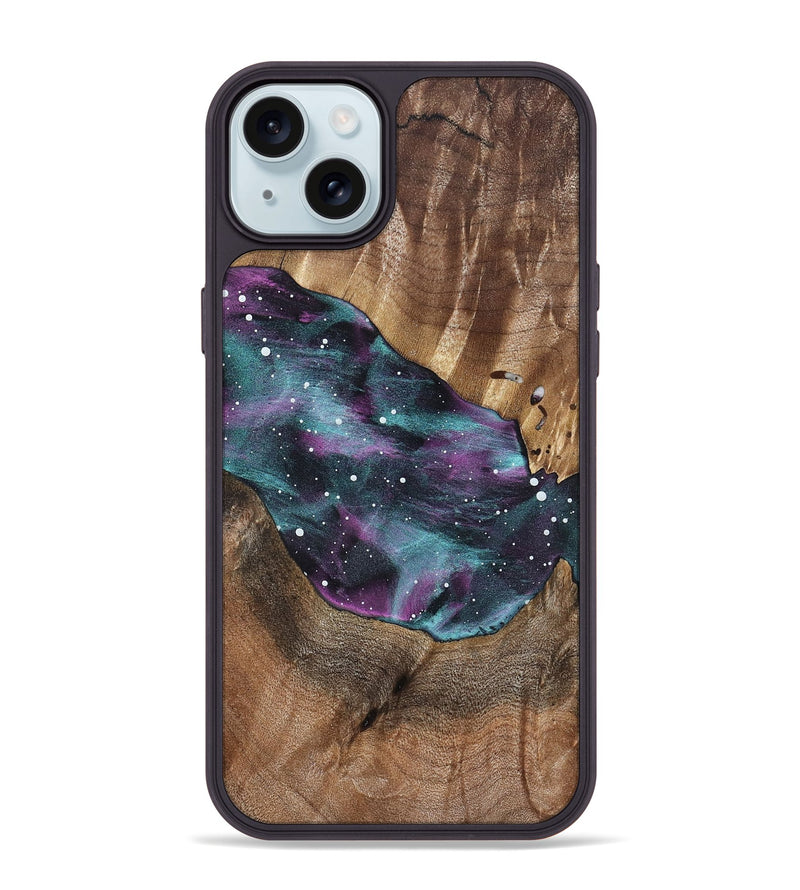 iPhone 15 Plus Wood Phone Case - Latosha (Cosmos, 823030)