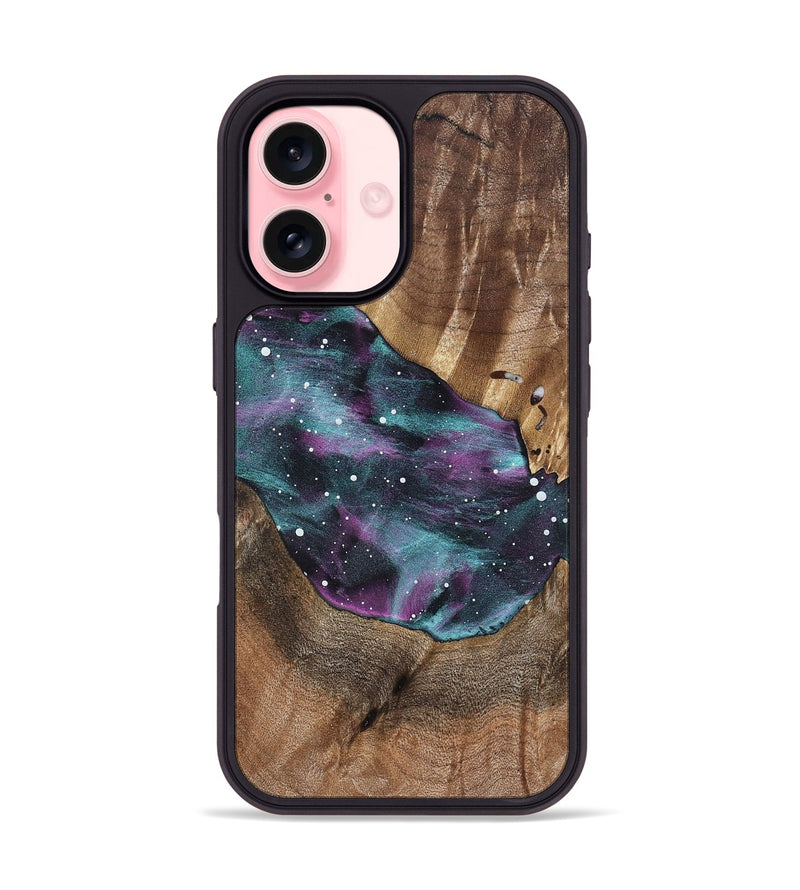 iPhone 16 Wood Phone Case - Latosha (Cosmos, 823030)