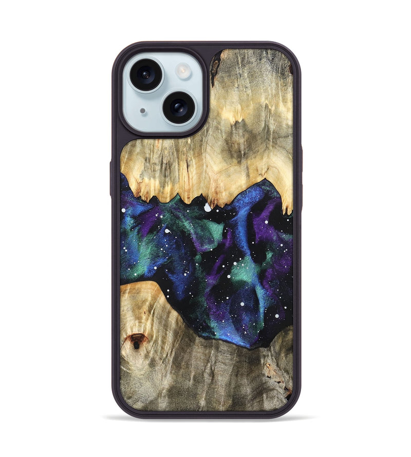 iPhone 15 Wood Phone Case - Mahala (Cosmos, 823037)