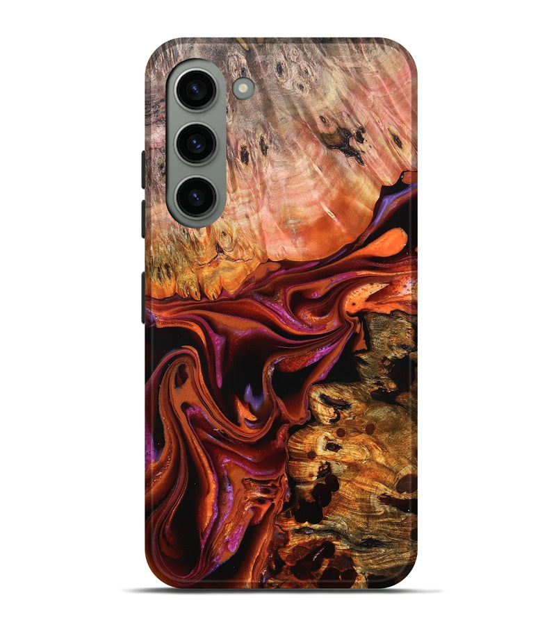 Galaxy S23 Plus Wood Live Edge Phone Case - Dash (Red, 823043)