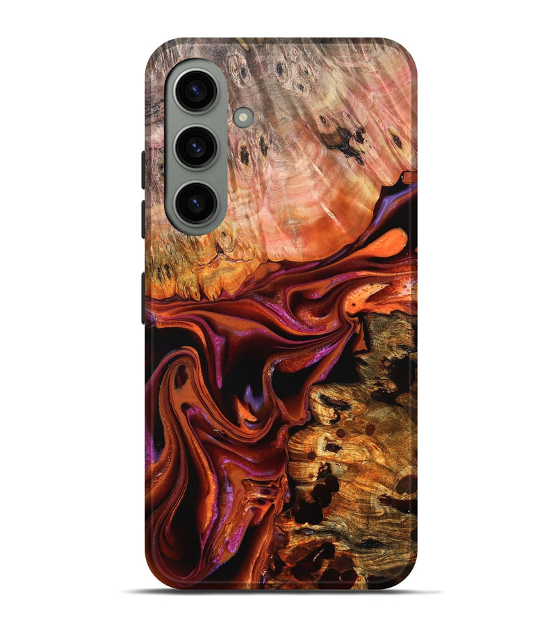 Galaxy S24 Plus Wood Live Edge Phone Case - Dash (Red, 823043)