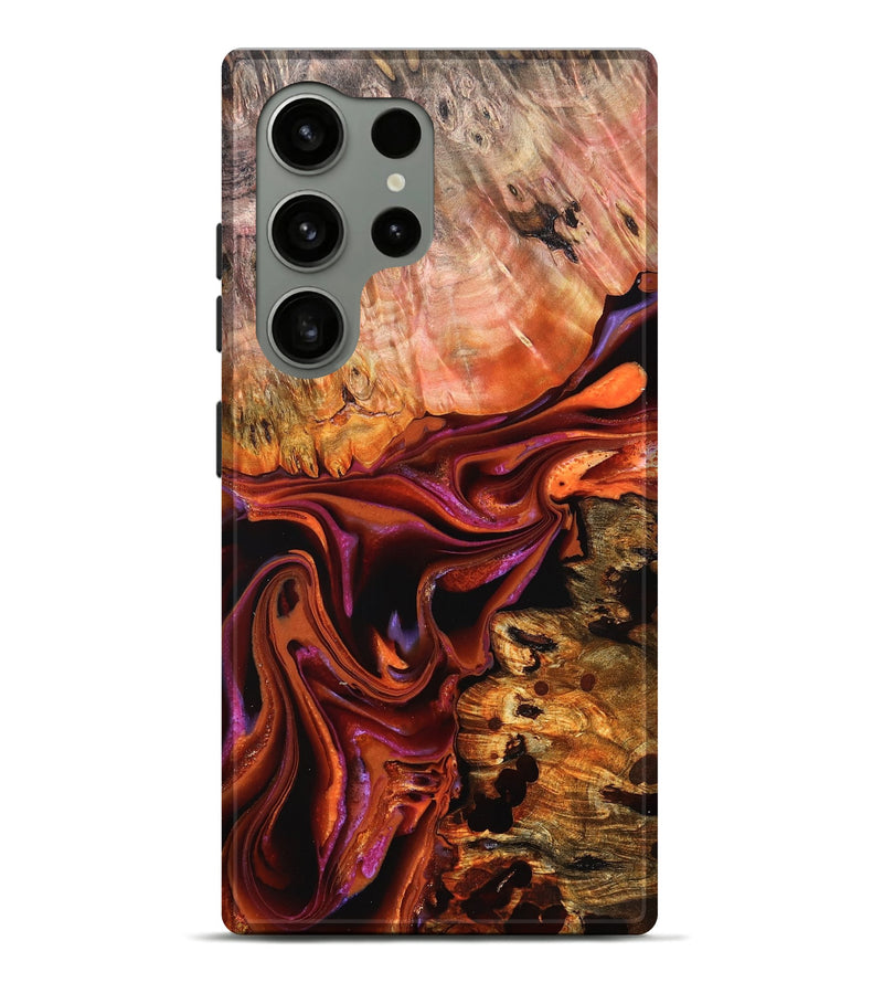 Galaxy S24 Ultra Wood Live Edge Phone Case - Dash (Red, 823043)